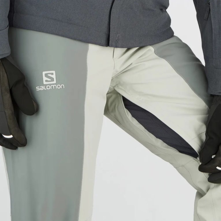 Mint Salomon Brilliant Men's Ski Pants | PH 43095N